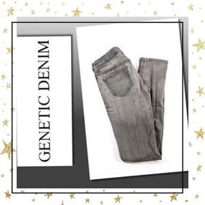 Genetic Gray Low Rise Skinny Leg Jeans 25
